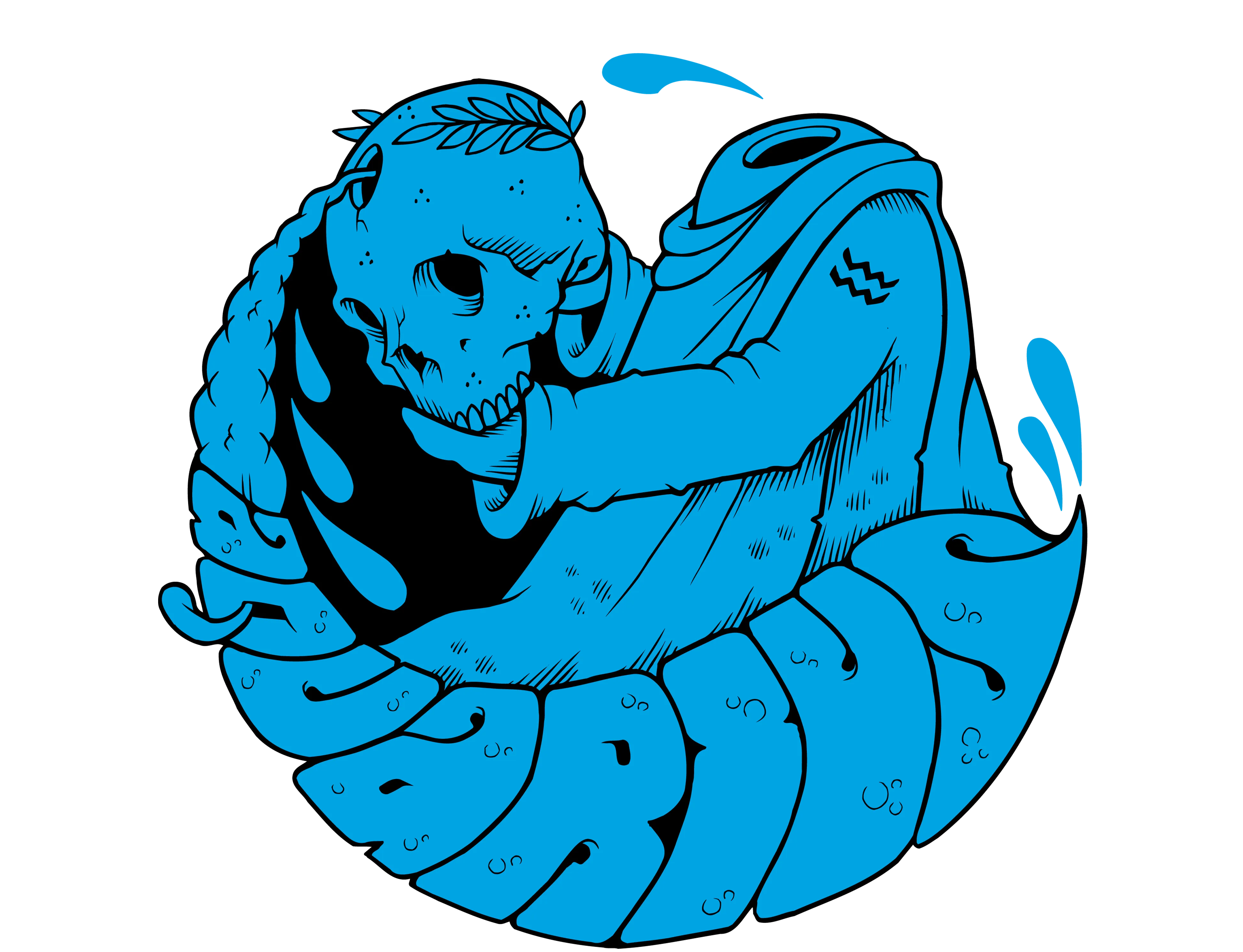 AQUARIUS ZODIAC YOUTH HOODIE