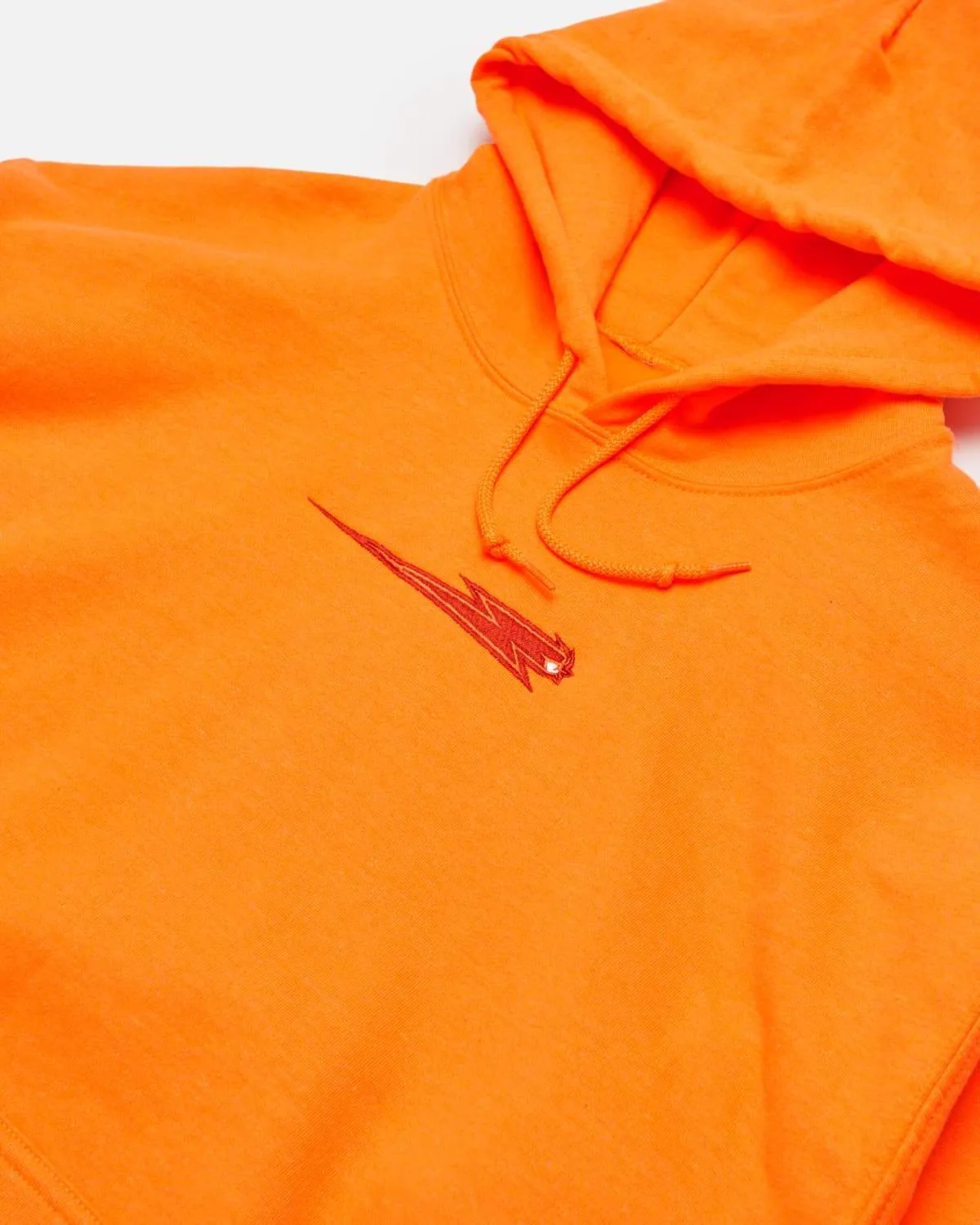 'Beast Bolt' Embroidered Pull Over Hoodie - Orange