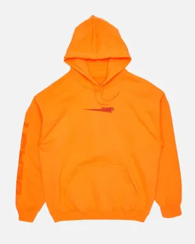 'Beast Bolt' Embroidered Pull Over Hoodie - Orange