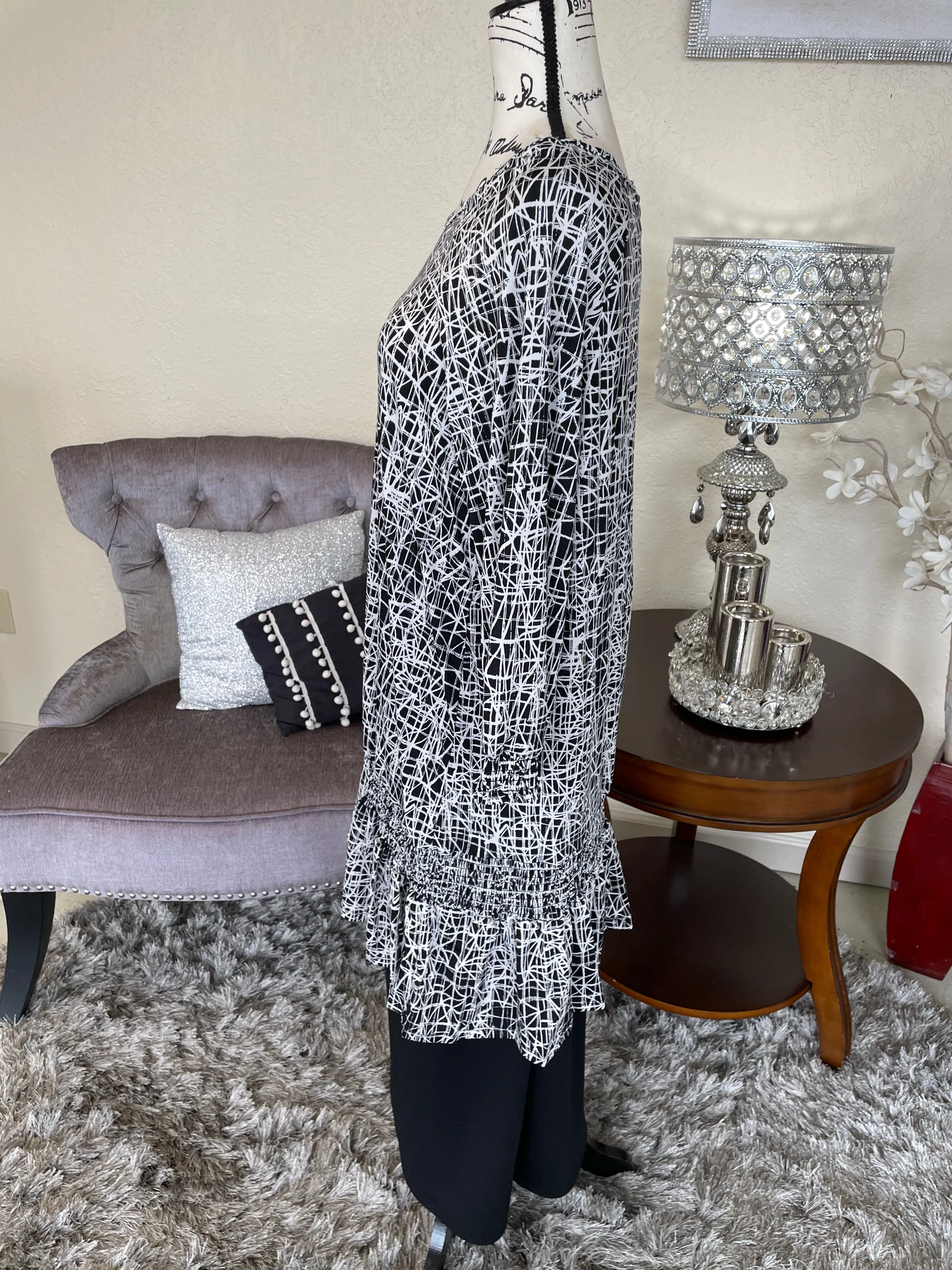 Black and Ivory Tunic