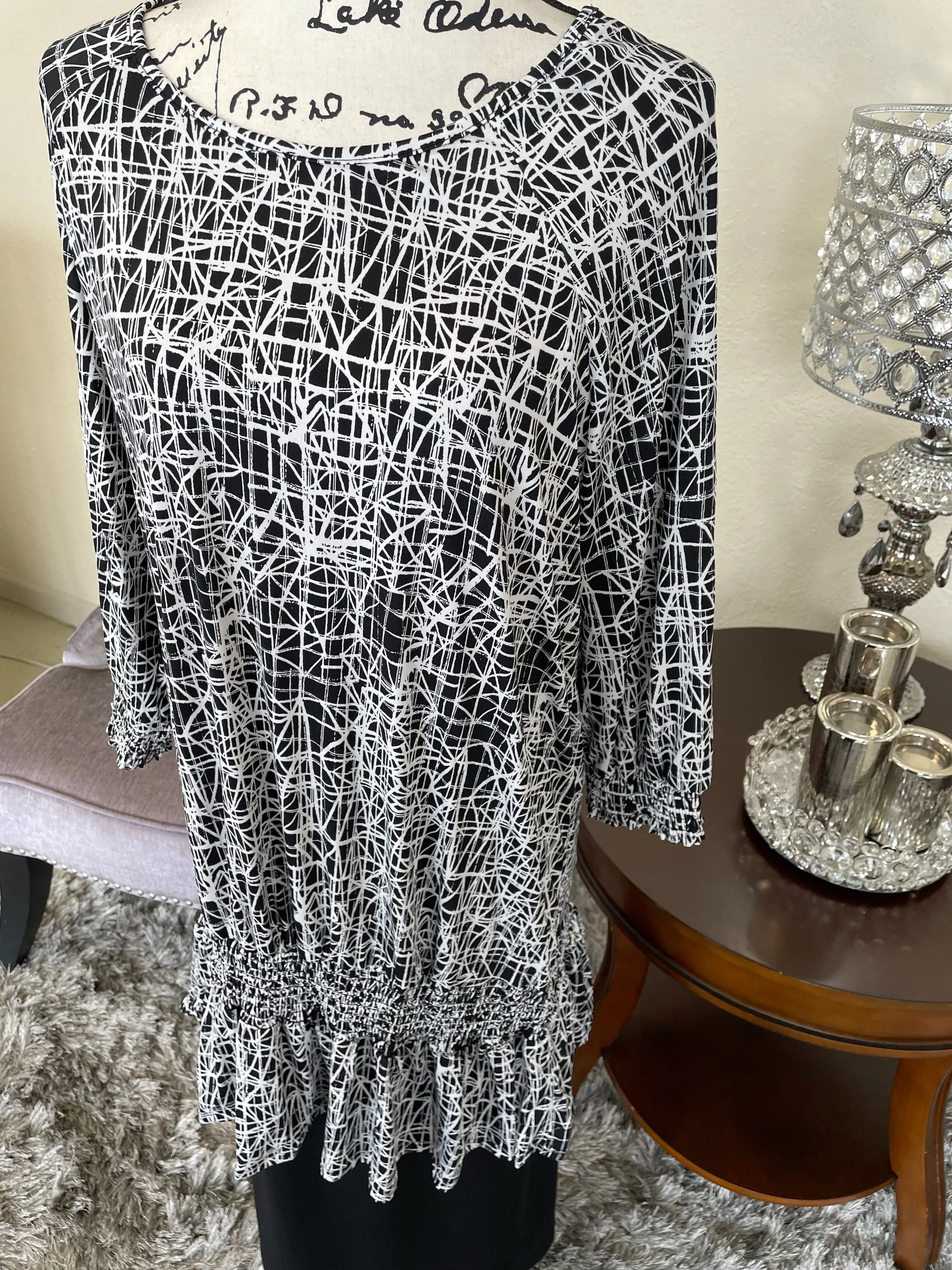Black and Ivory Tunic