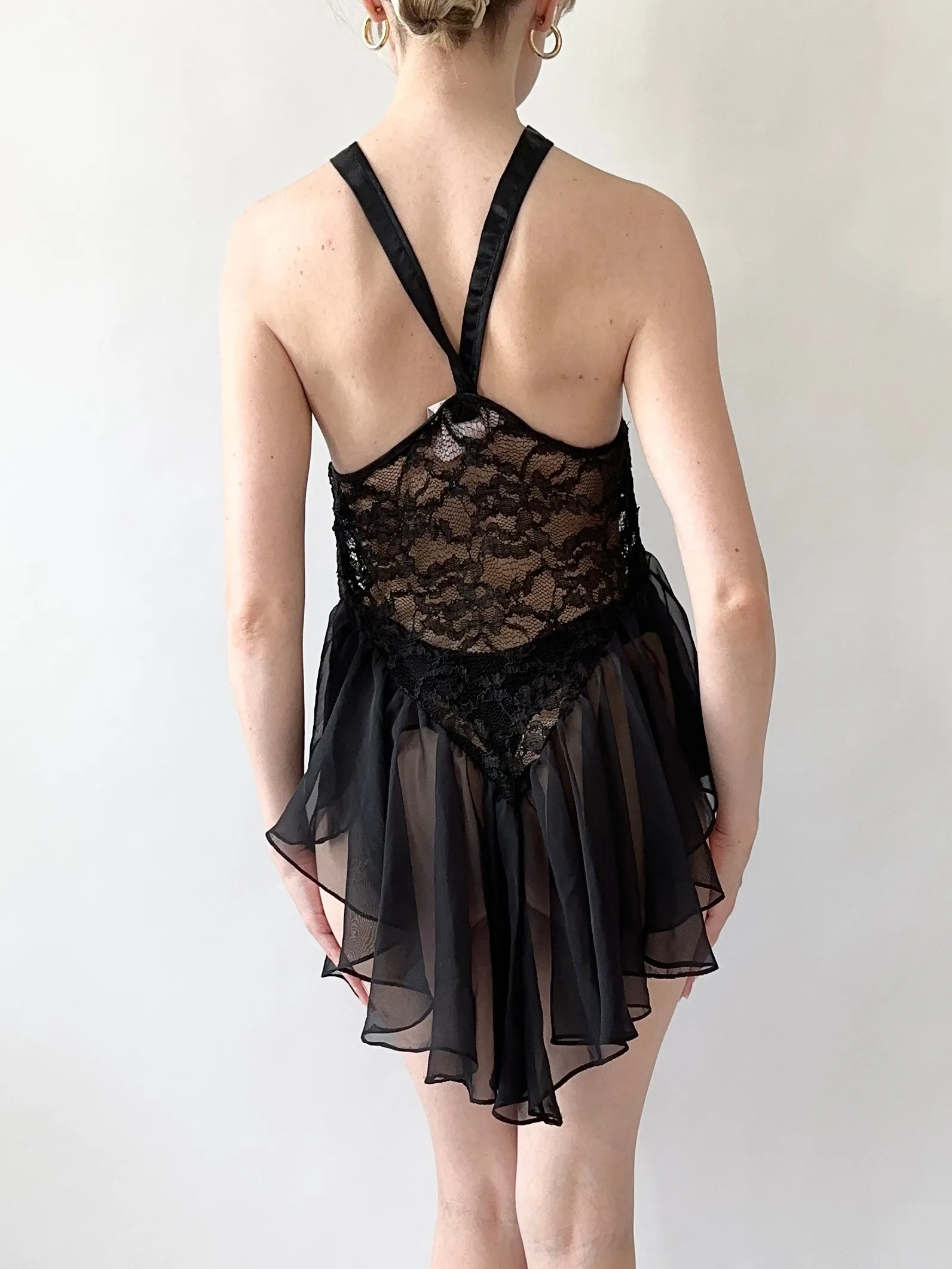 Black Swan Lace Tutu Slip Dress (L)