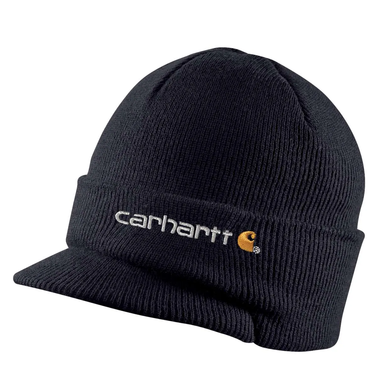 Carhartt Men's Navy Knit Hat with Visor