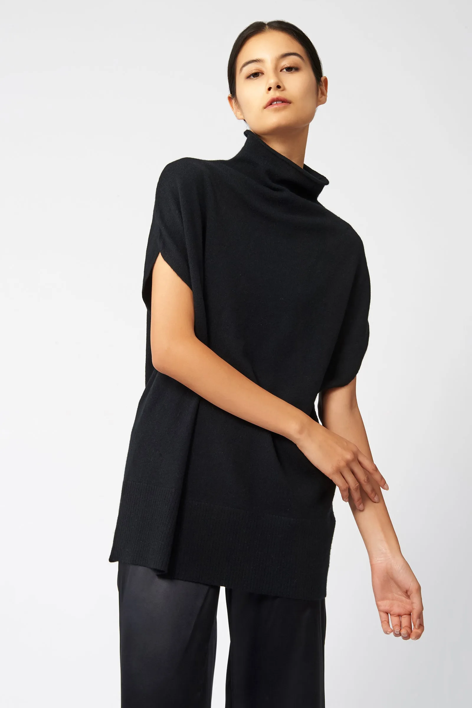 Cashmere Funnelneck - Black