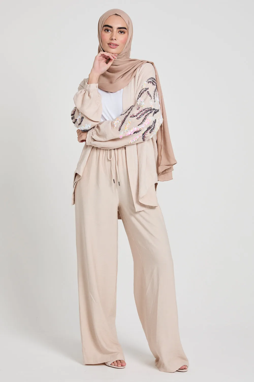 Classic French Oak Sequins Co Ord Set