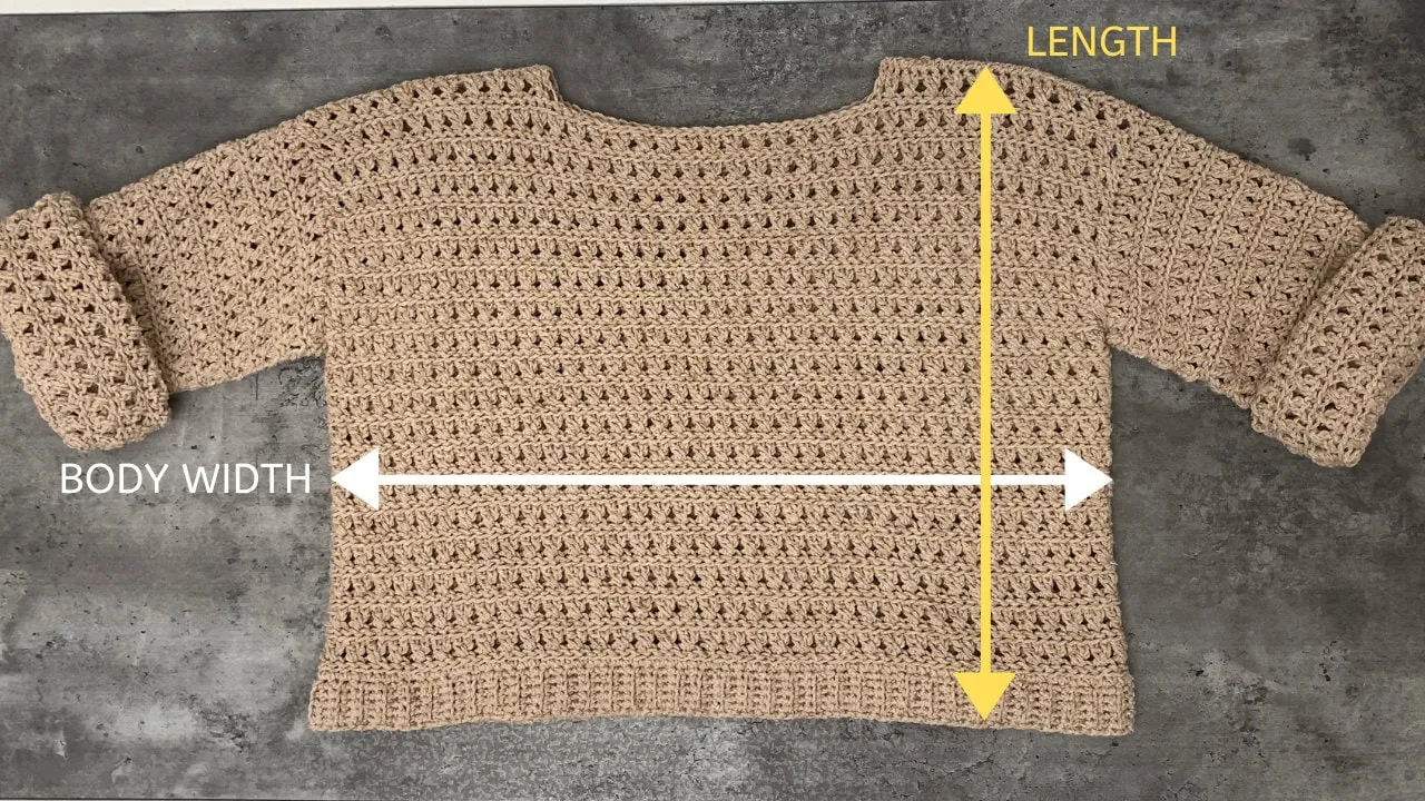 Crisscross stitch Crochet Sweater Pattern PDF Digital / Printable and Video tutorial. Includes women's sizes XS-XXL, easy crochet pattern