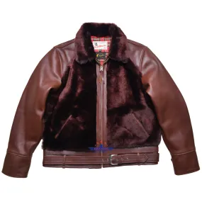FiveStar Leather 1930s Grizzly Jacket CHL 2mm thick leather Brown color