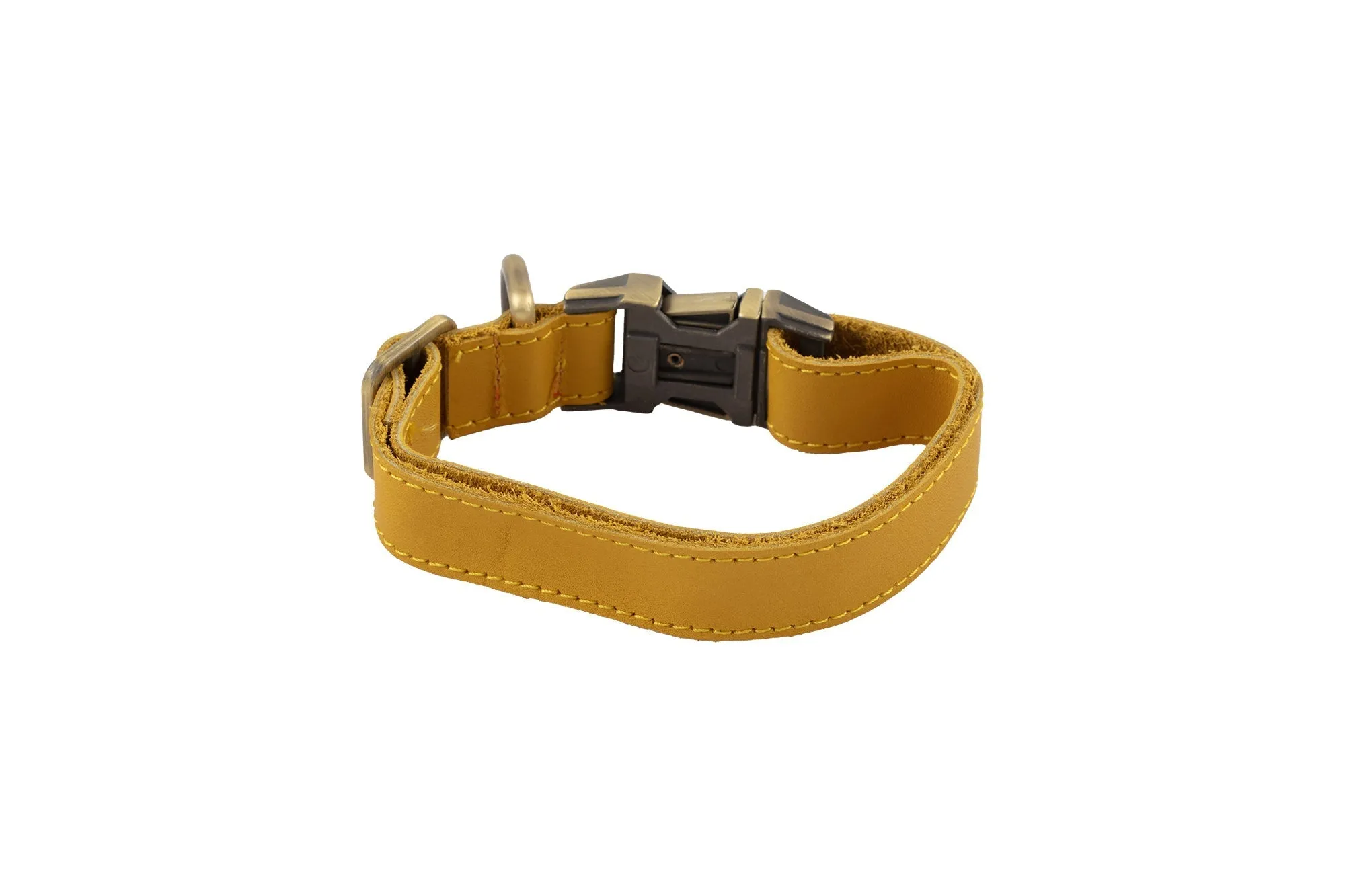 Genuine Leather Adjustable Strong Dog Collar