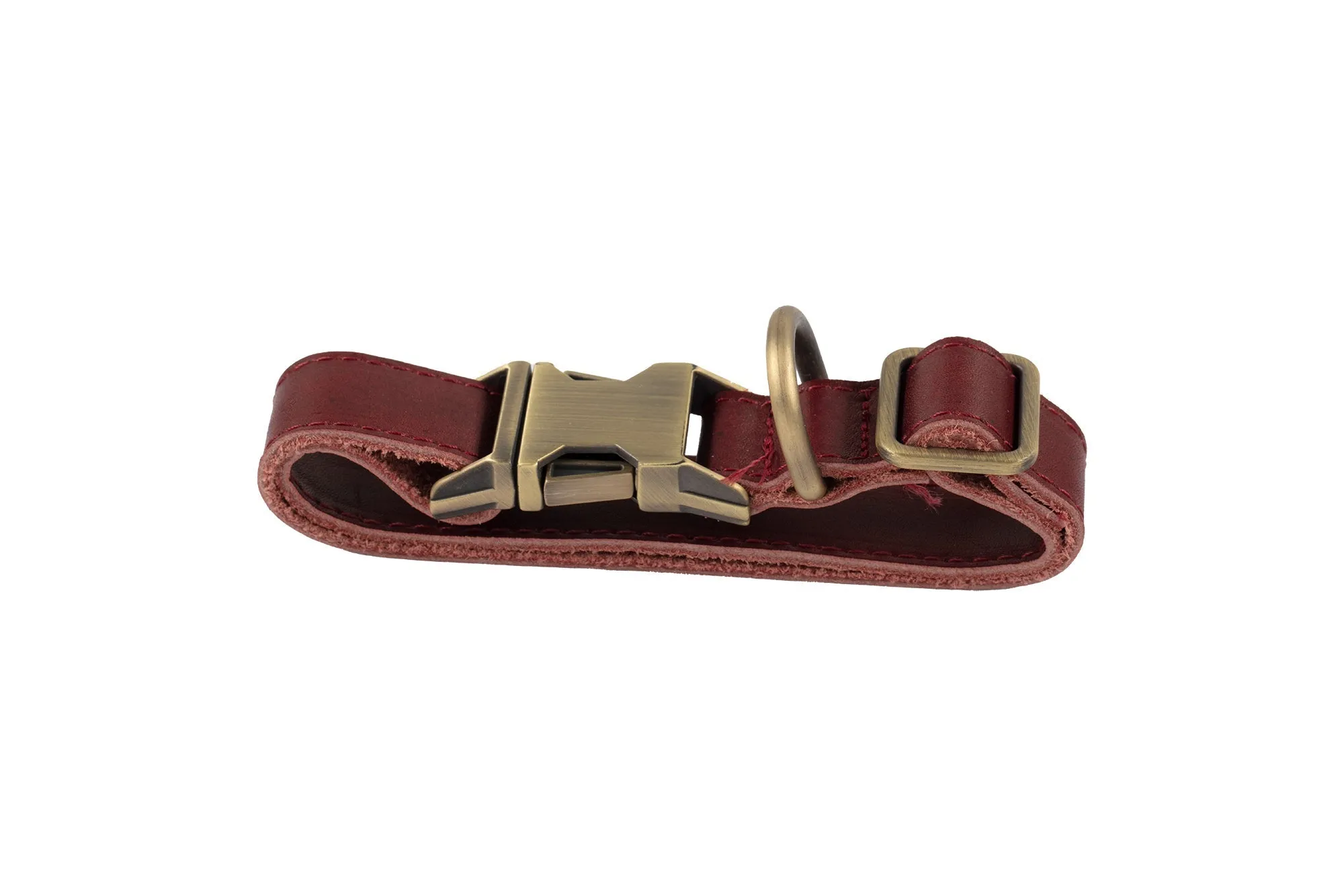 Genuine Leather Adjustable Strong Dog Collar