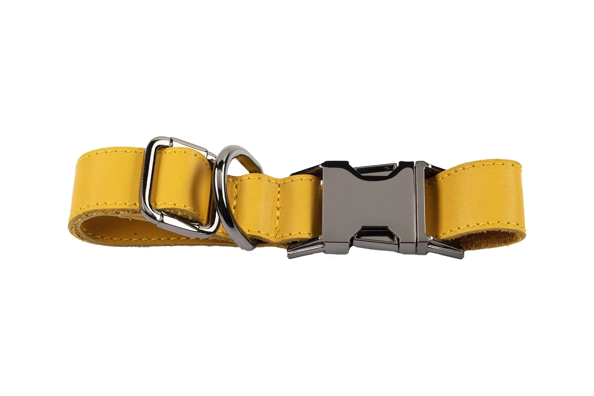 Genuine Leather Adjustable Strong Dog Collar