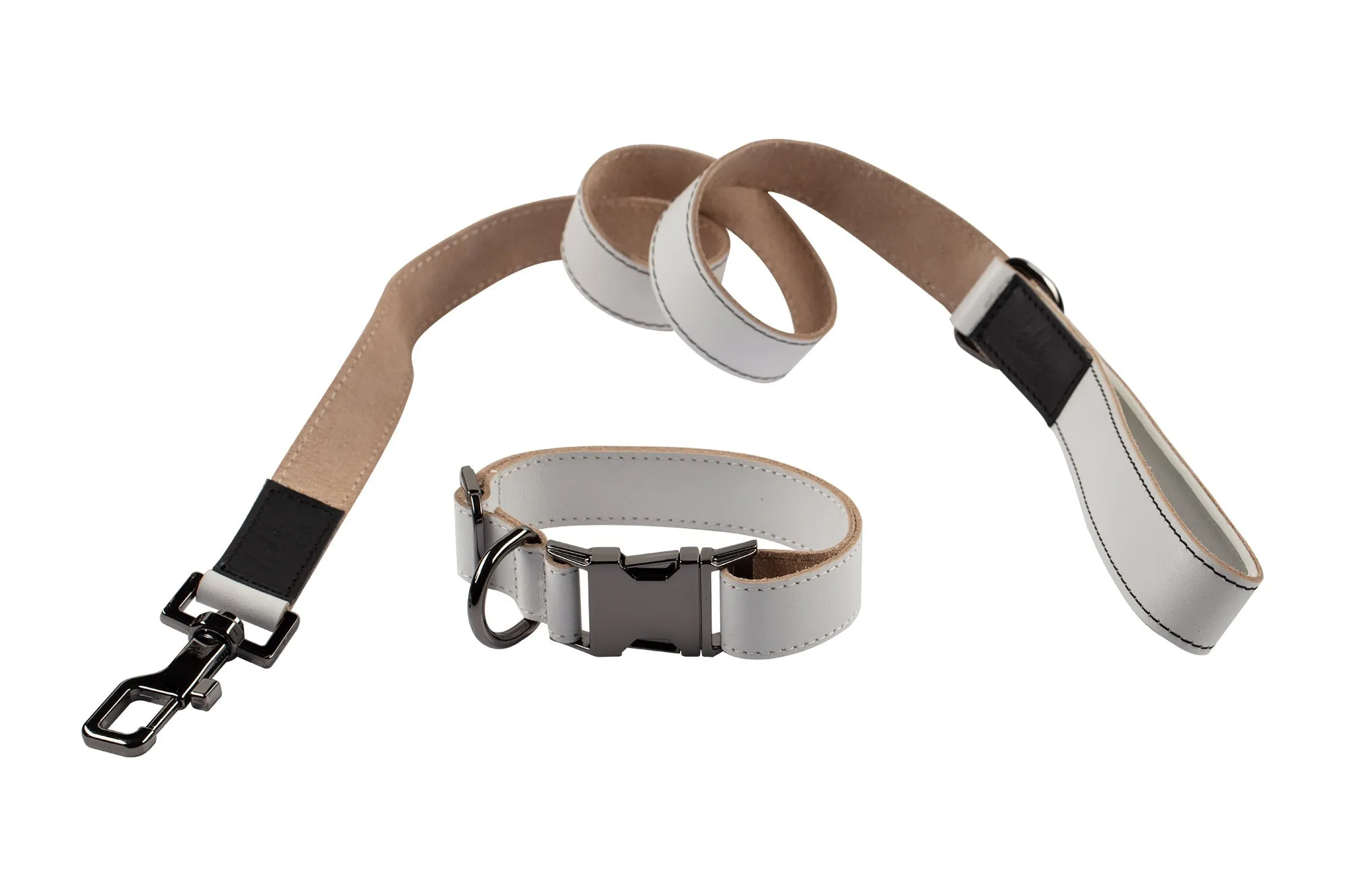 Genuine Leather Adjustable Strong Dog Collar