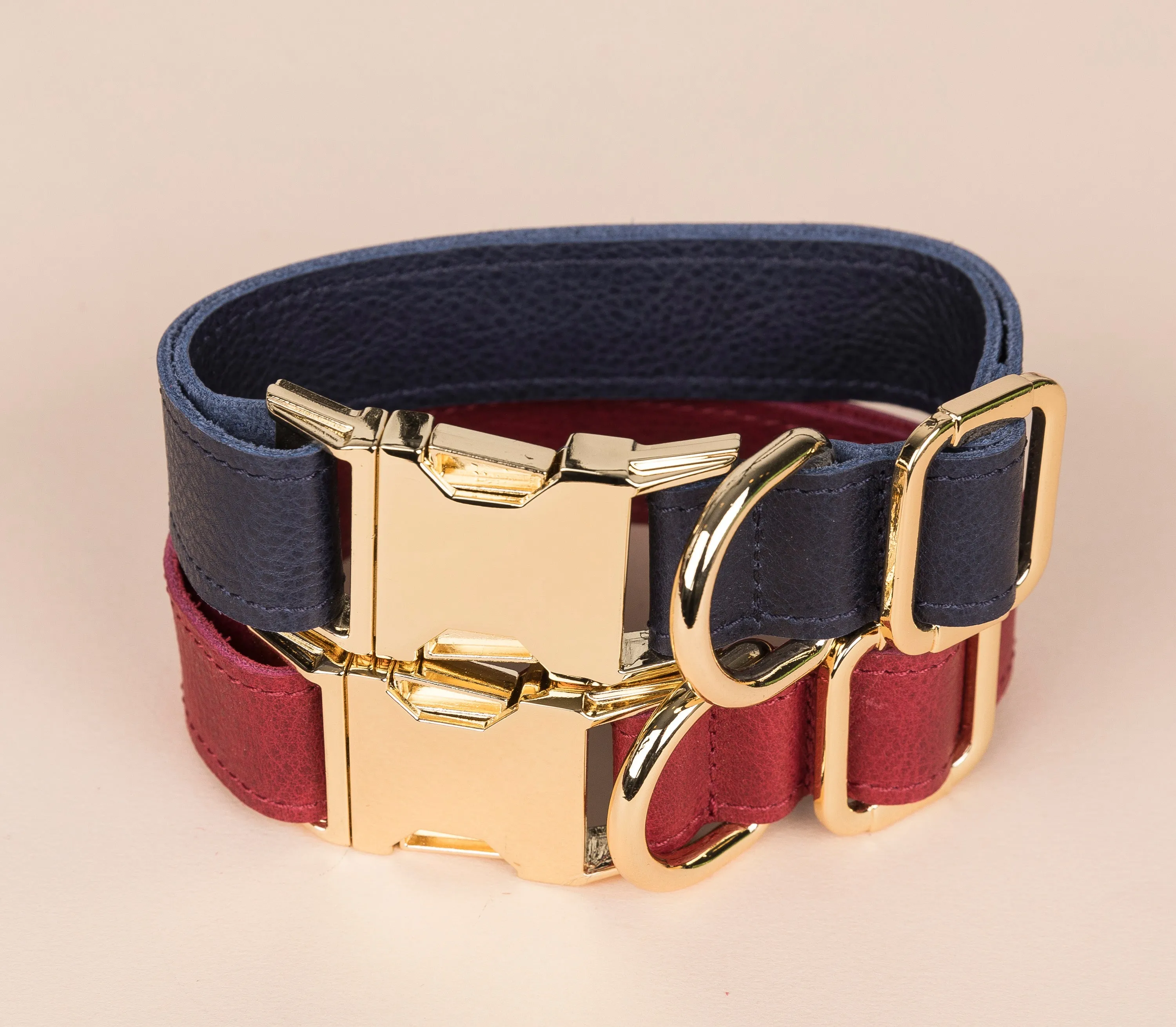 Genuine Leather Adjustable Strong Dog Collar