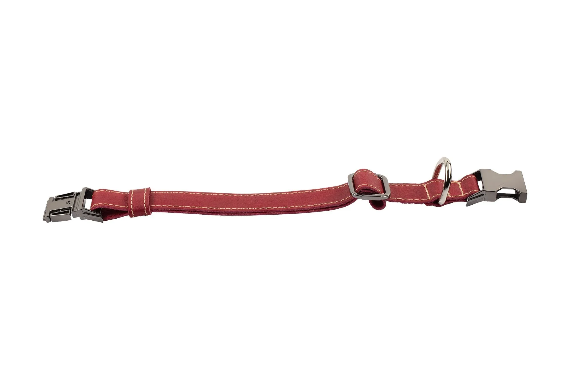 Genuine Leather Adjustable Strong Dog Collar