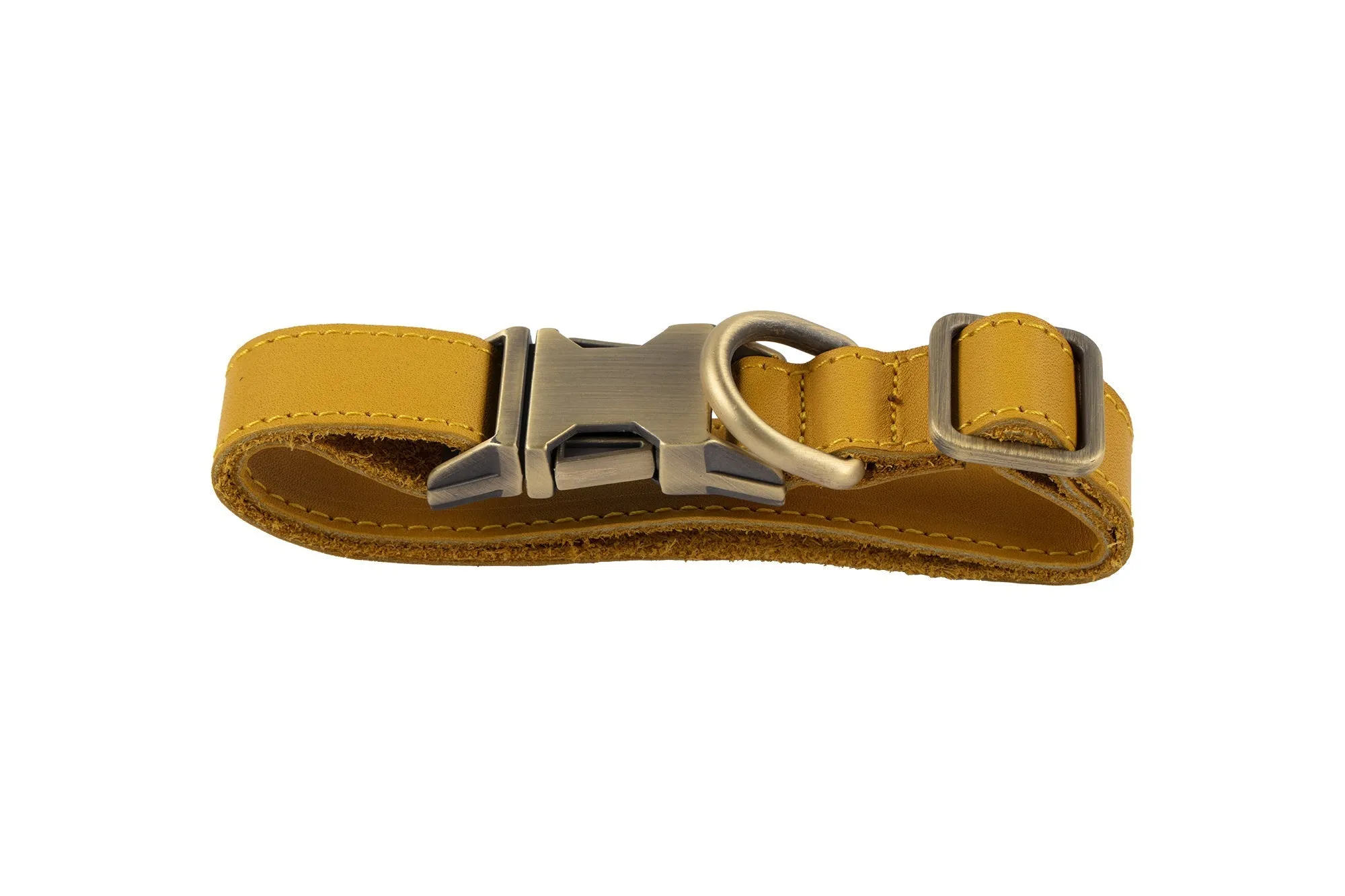 Genuine Leather Adjustable Strong Dog Collar