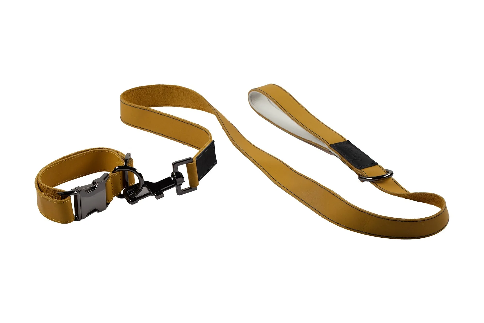 Genuine Leather Adjustable Strong Dog Collar