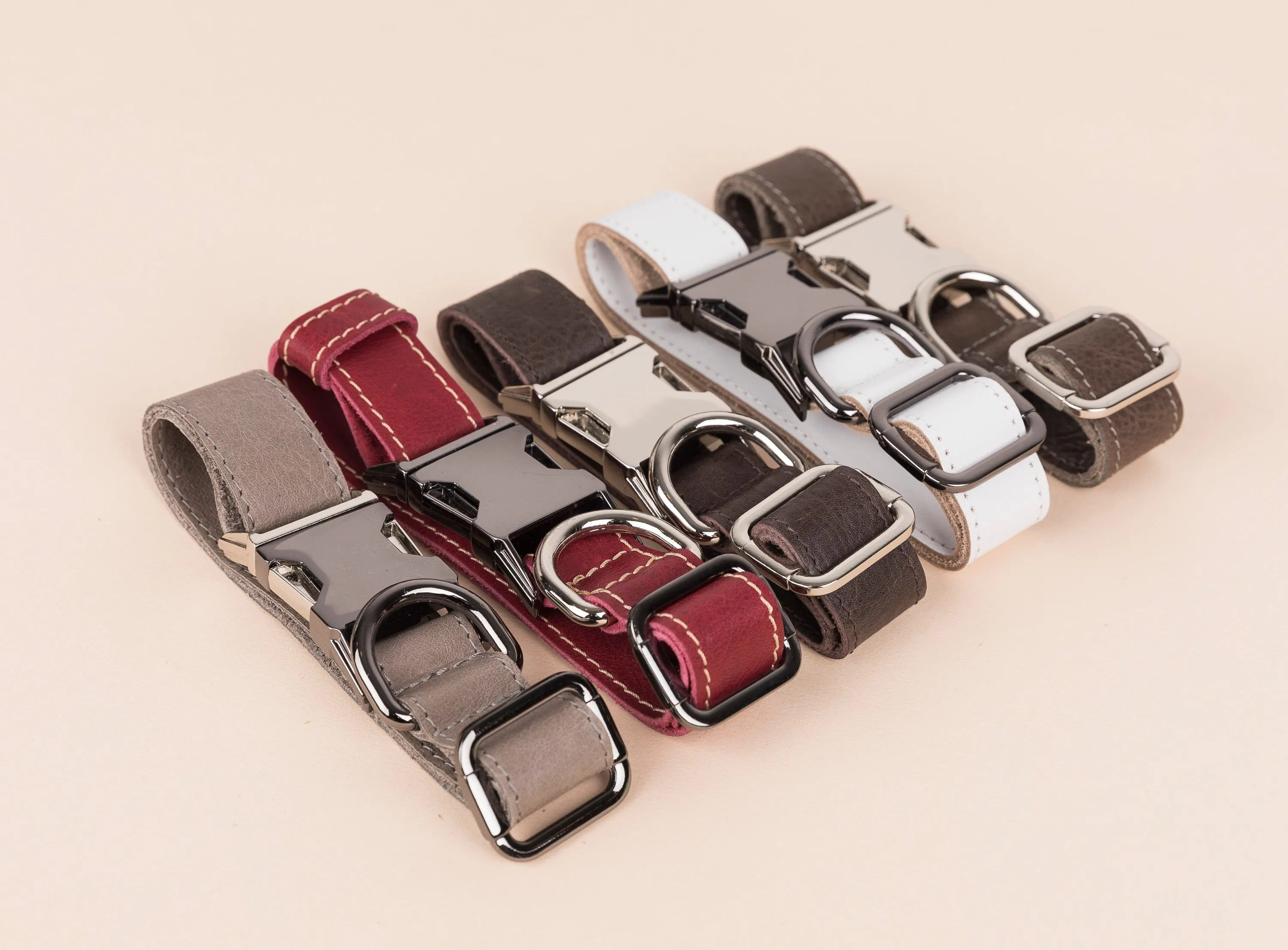 Genuine Leather Adjustable Strong Dog Collar