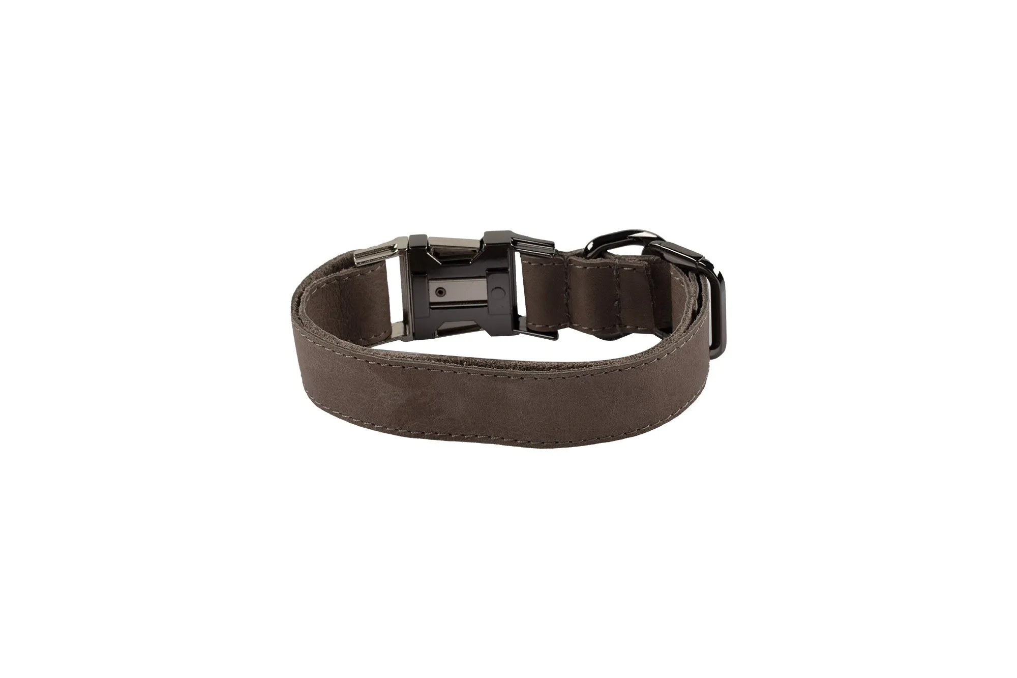 Genuine Leather Adjustable Strong Dog Collar