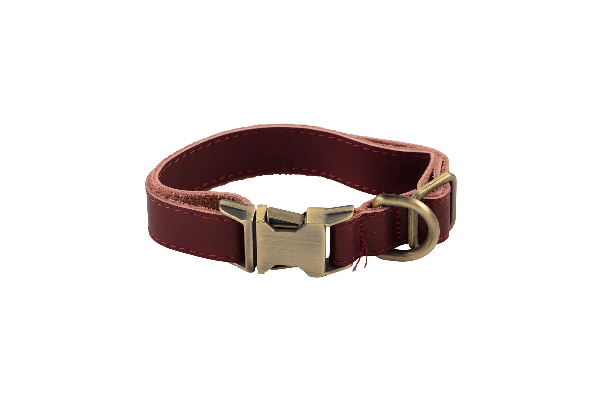 Genuine Leather Adjustable Strong Dog Collar