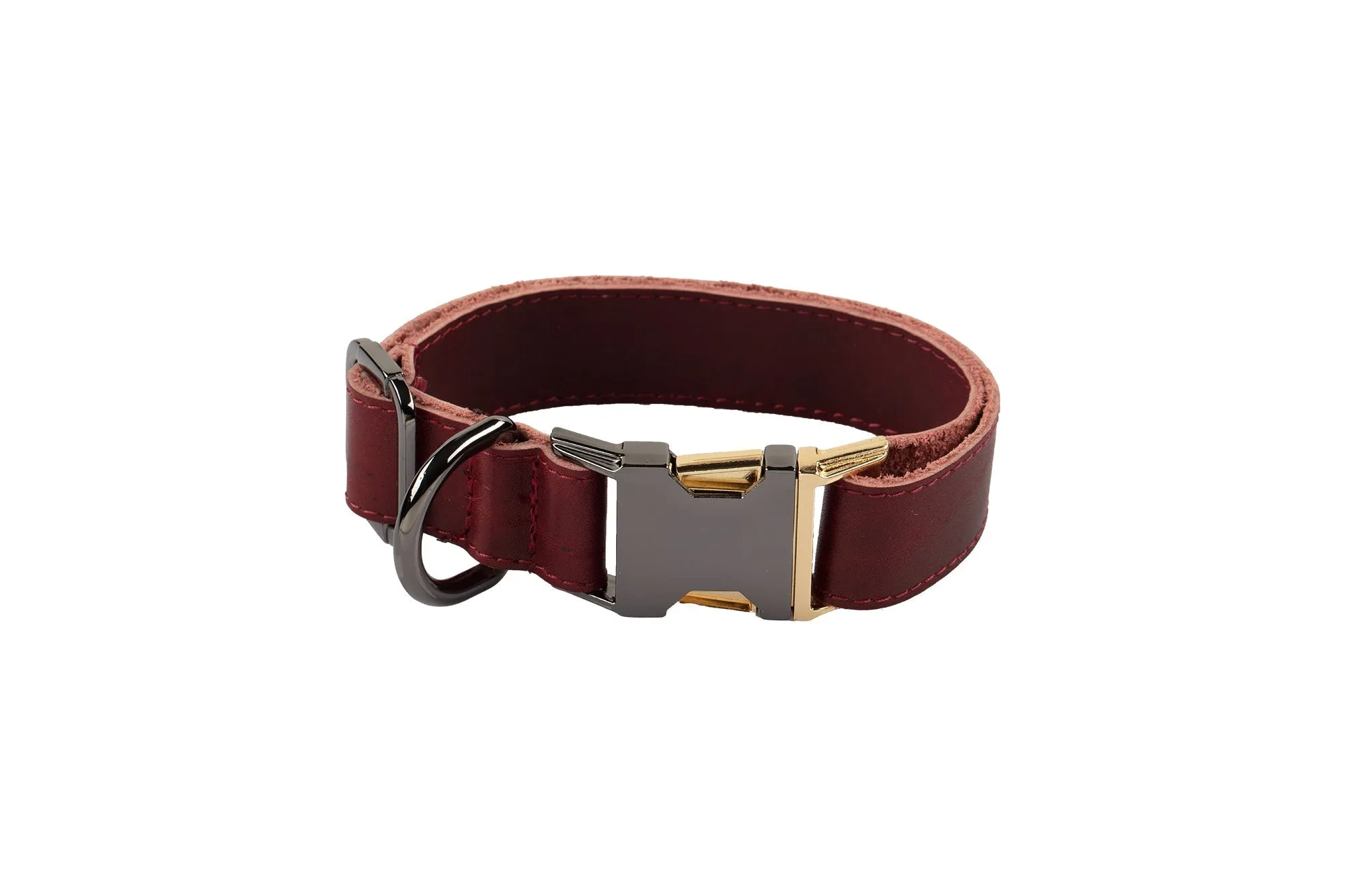Genuine Leather Adjustable Strong Dog Collar