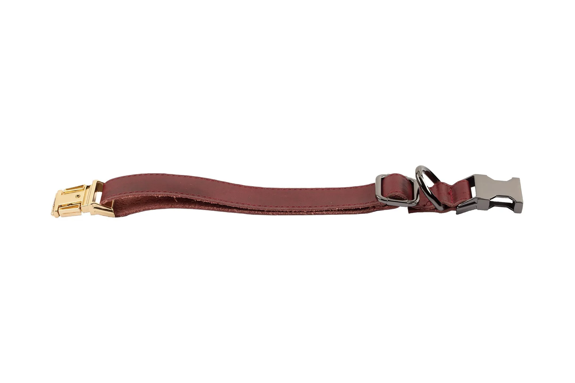 Genuine Leather Adjustable Strong Dog Collar