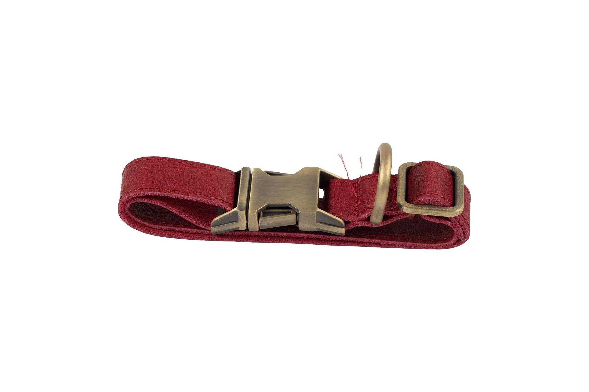 Genuine Leather Adjustable Strong Dog Collar