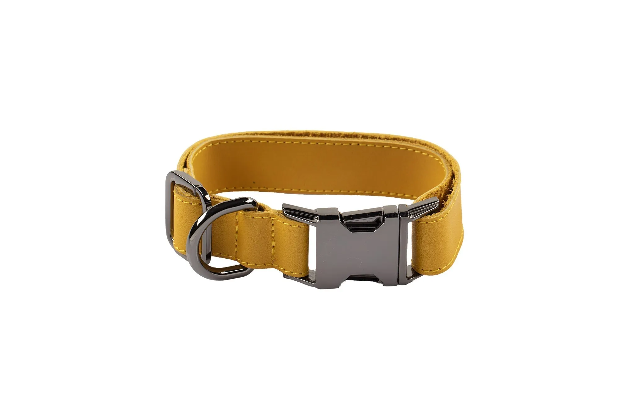 Genuine Leather Adjustable Strong Dog Collar