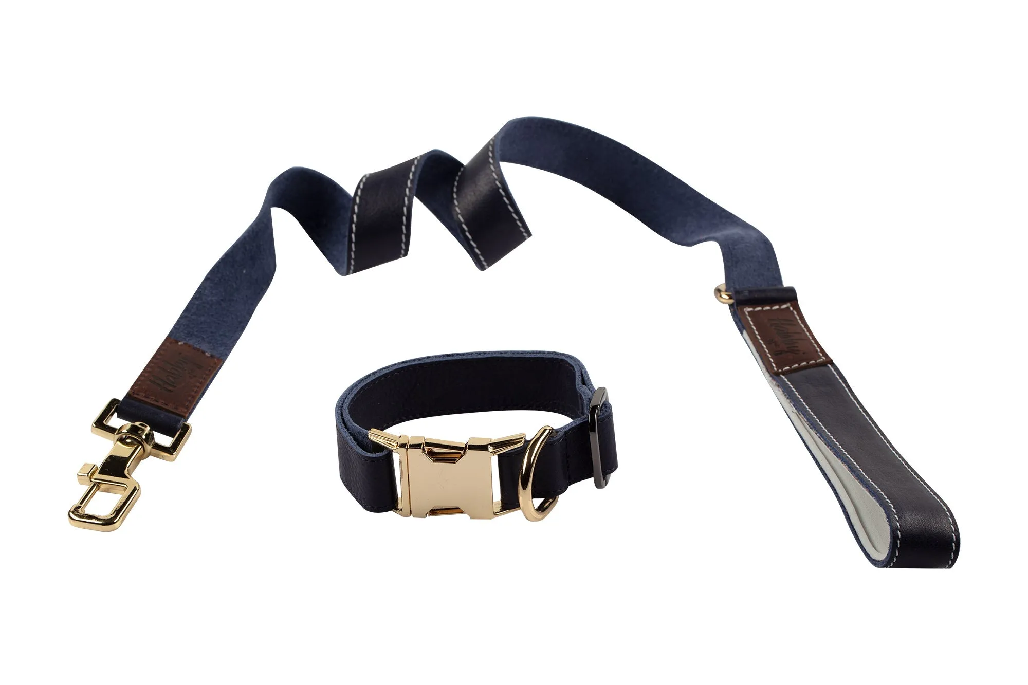Genuine Leather Adjustable Strong Dog Collar