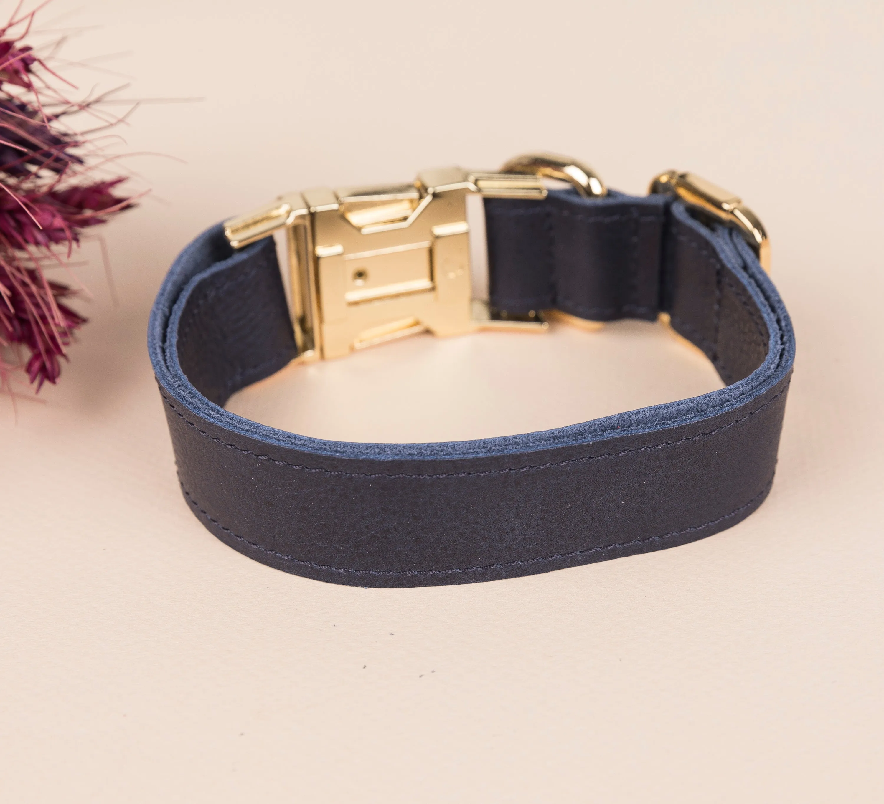 Genuine Leather Adjustable Strong Dog Collar