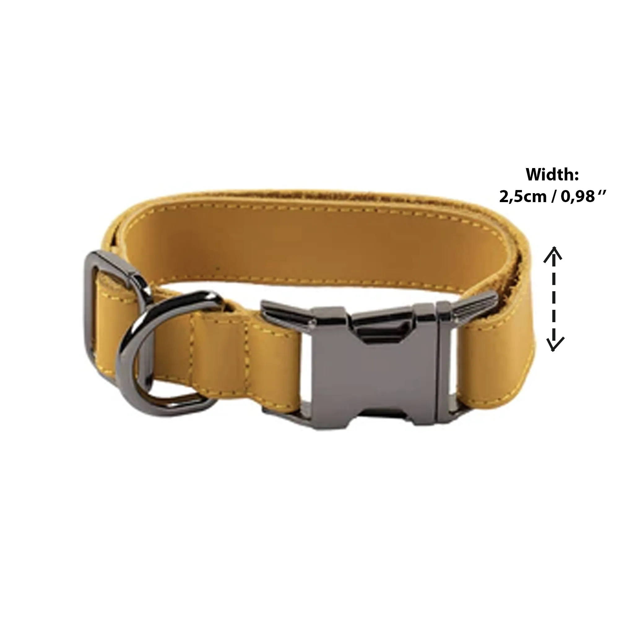 Genuine Leather Adjustable Strong Dog Collar