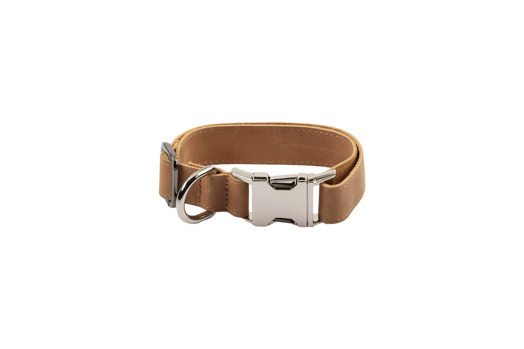 Genuine Leather Adjustable Strong Dog Collar