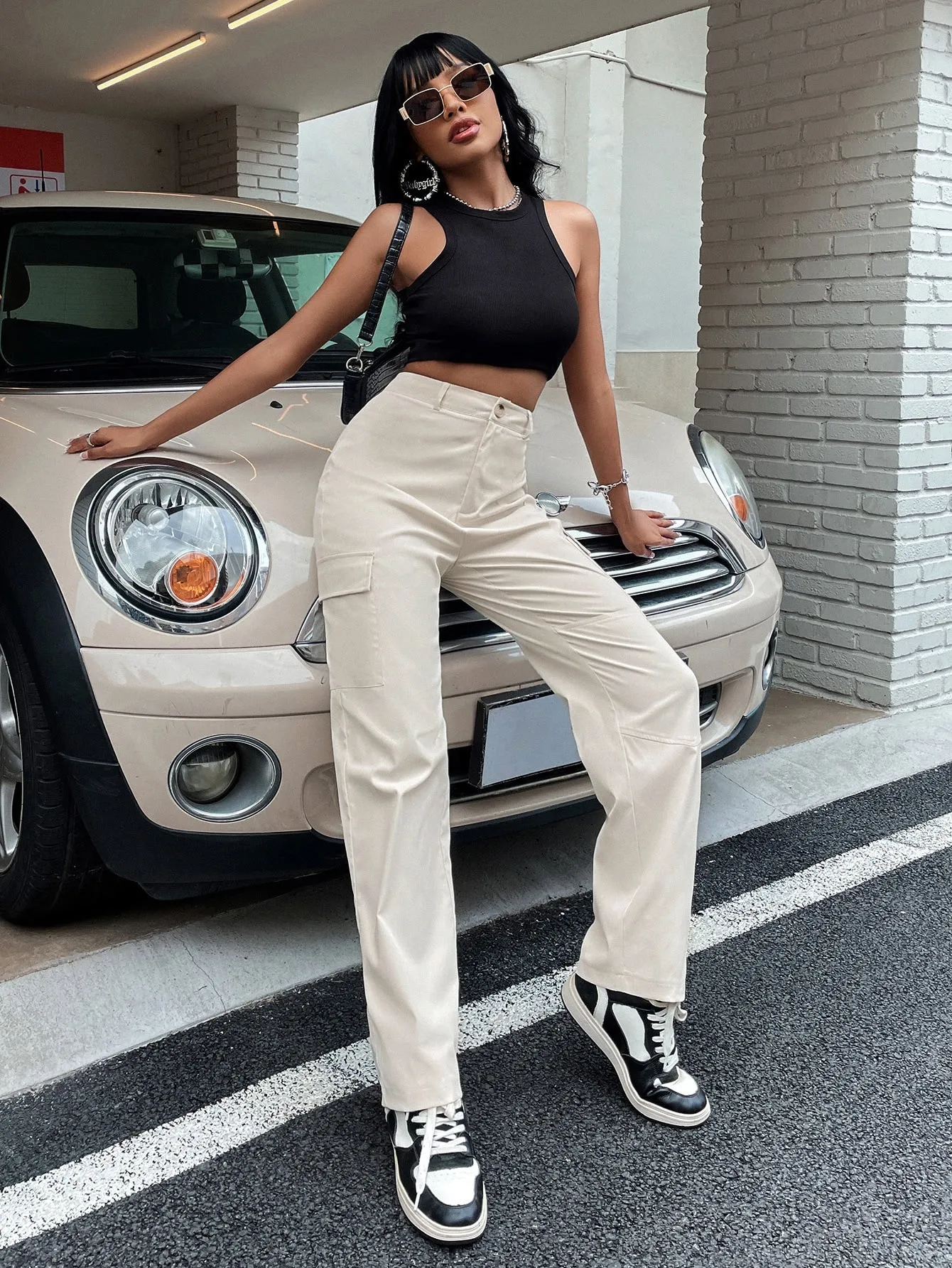 High Waist Flap Pocket Cargo Pants SS23