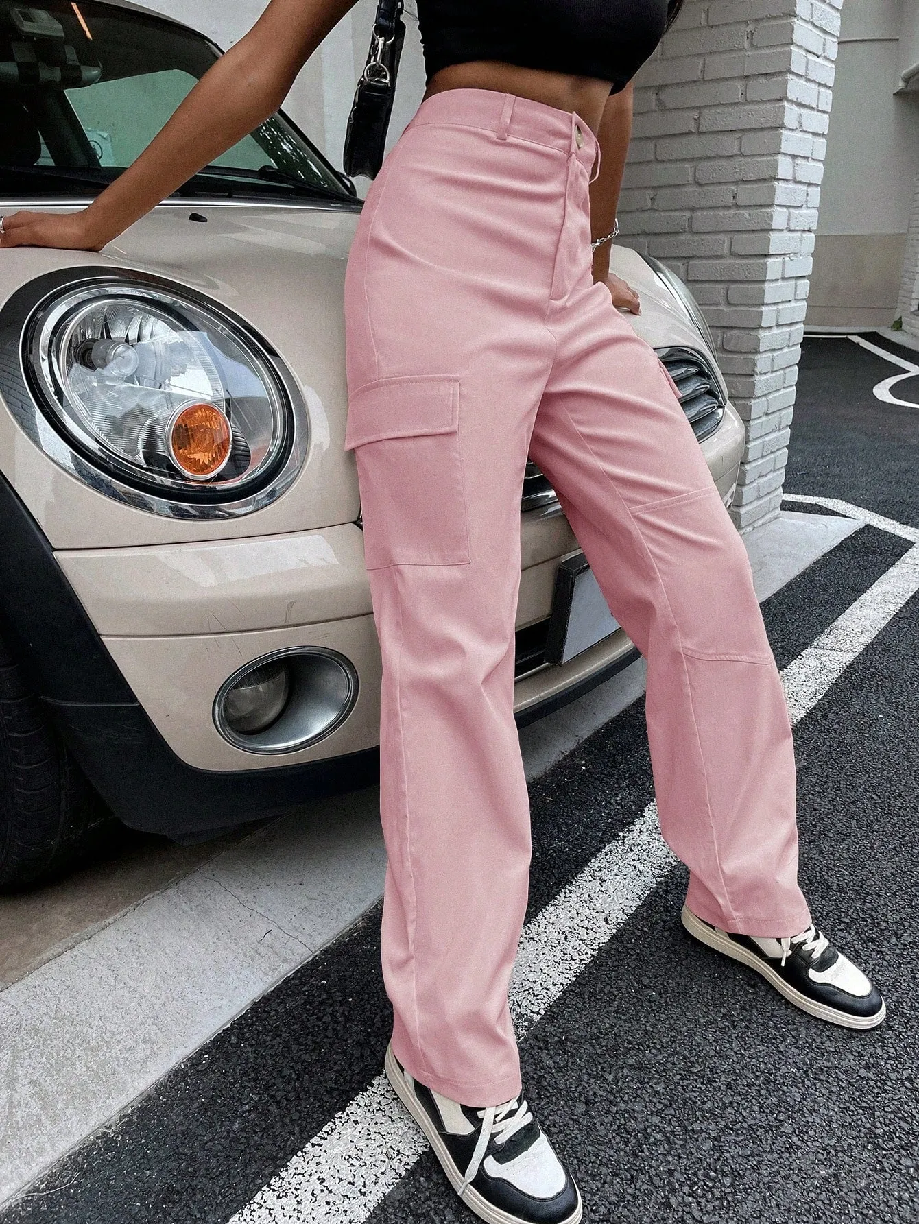 High Waist Flap Pocket Cargo Pants SS23