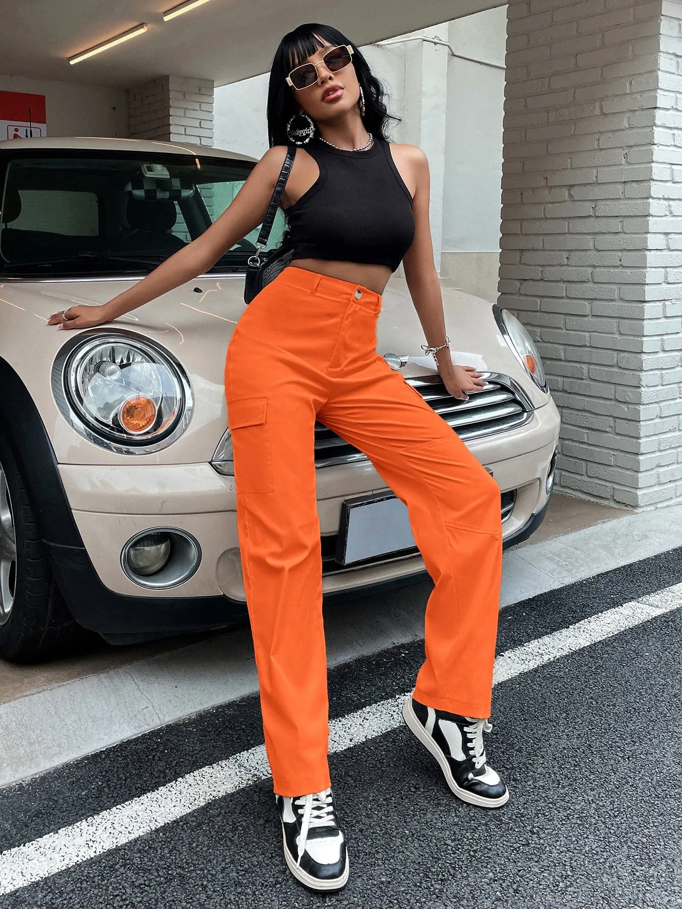 High Waist Flap Pocket Cargo Pants SS23