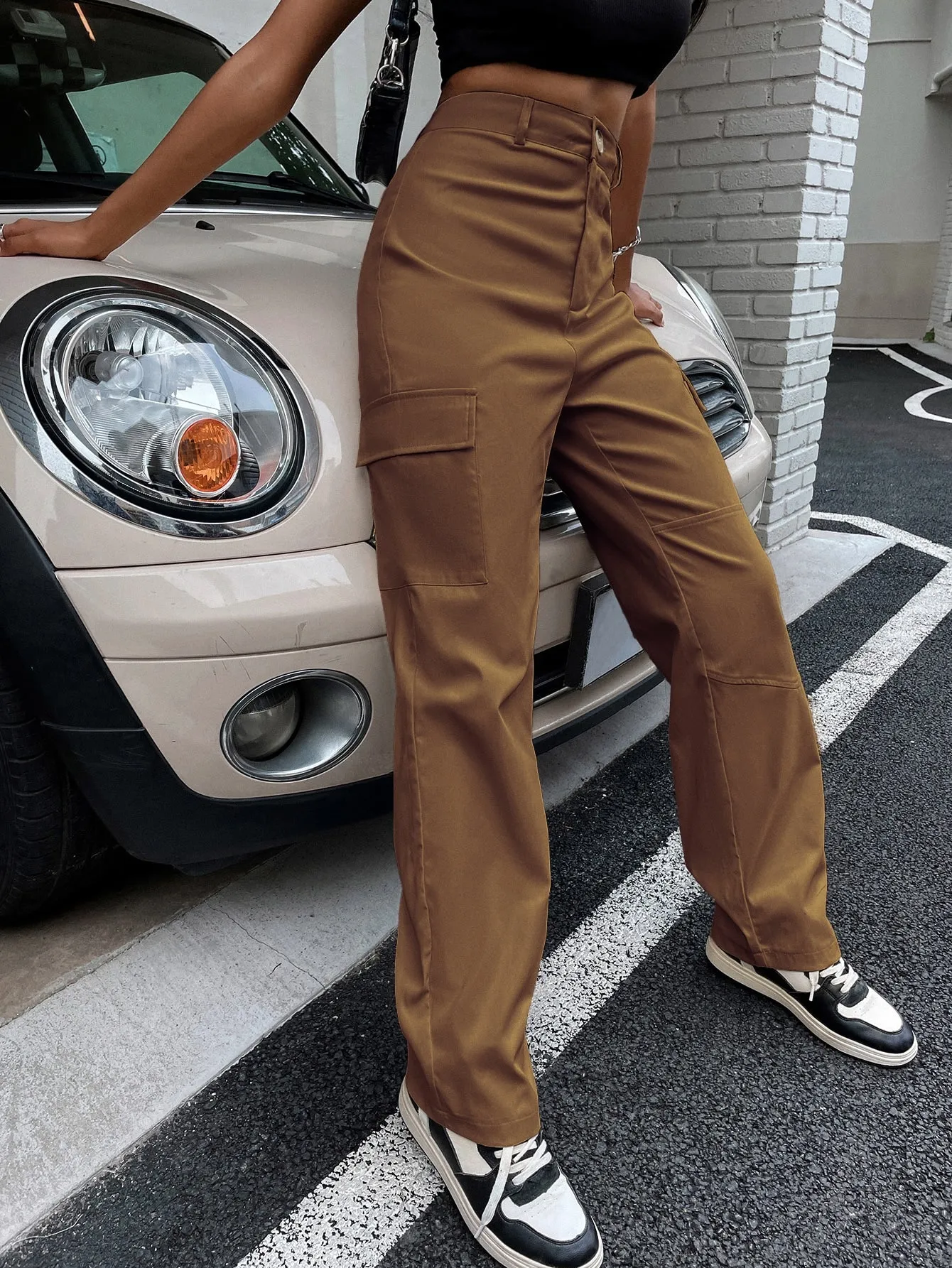 High Waist Flap Pocket Cargo Pants SS23