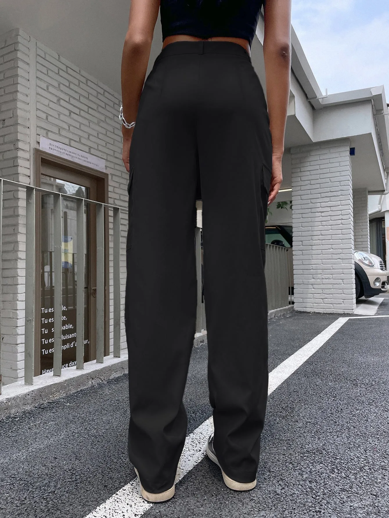 High Waist Flap Pocket Cargo Pants SS23