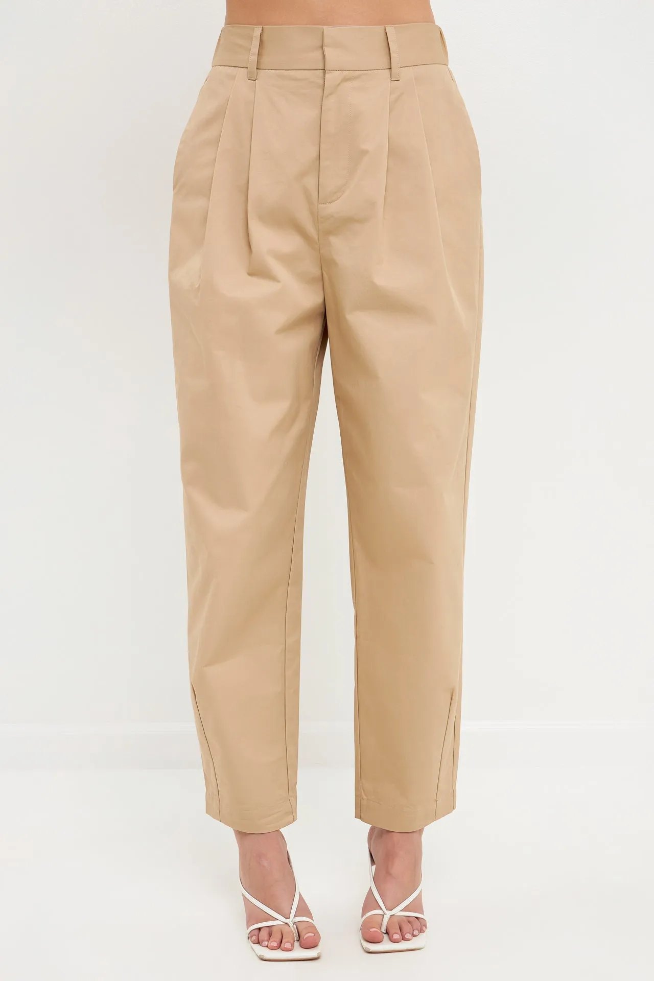 High Waist Pleated Trouser
