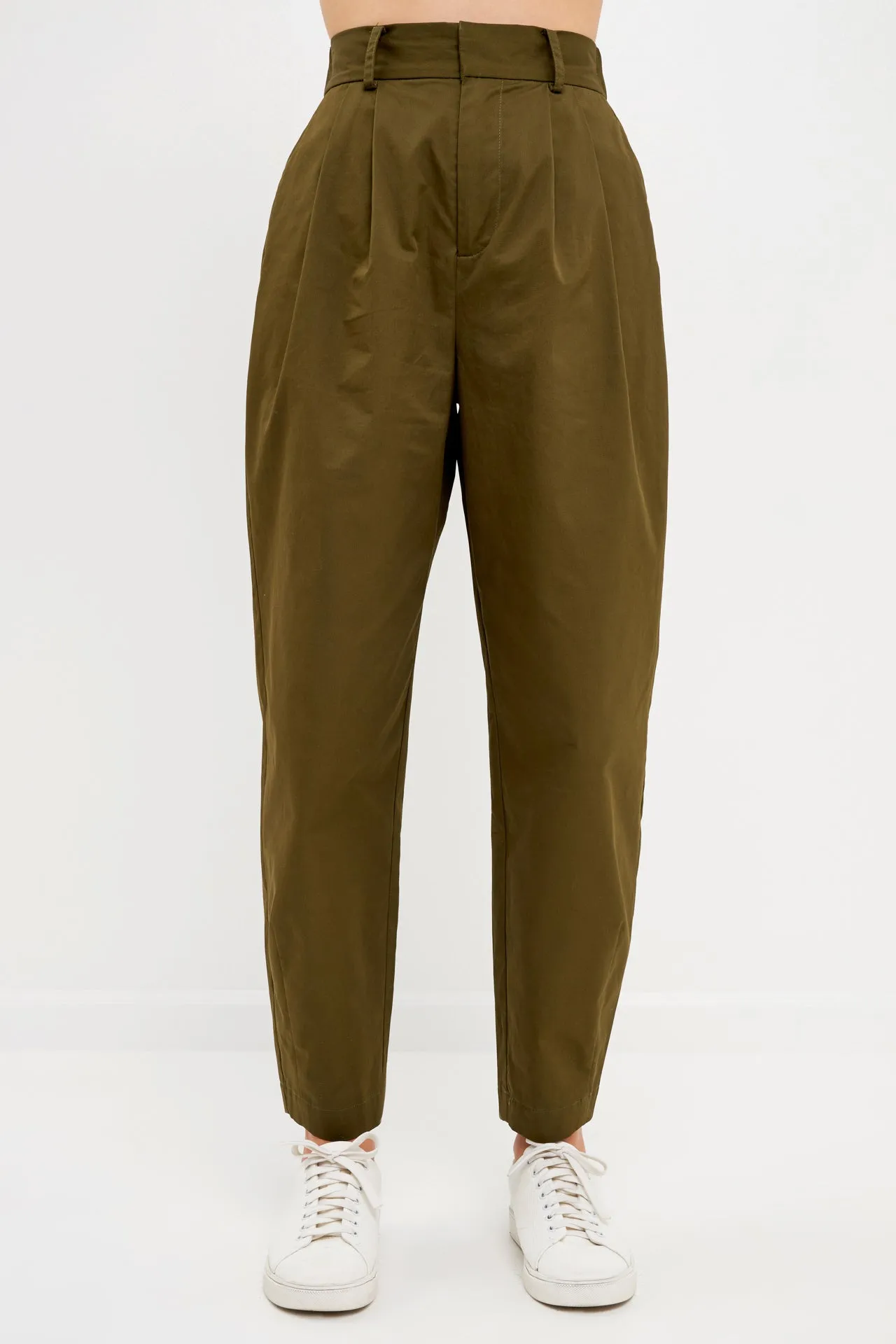 High Waist Pleated Trouser