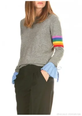 JUMPER 1234 RAINBOW CREW CASHMERE JUMPER