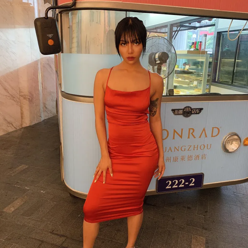 Like Neon Light Midi Dress
