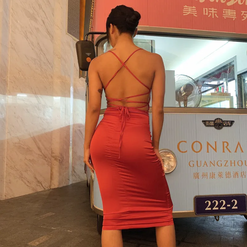 Like Neon Light Midi Dress