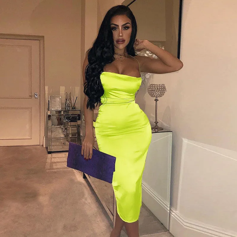 Like Neon Light Midi Dress