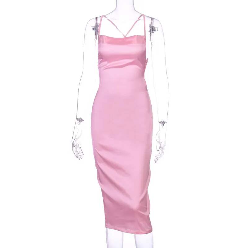 Like Neon Light Midi Dress