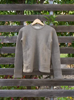 Maison Martin Margiela 6 1990s khaki wool "STANDARD NECK" zip jumper - size M S