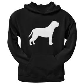 Mastiff Silhouette Black Adult Hoodie