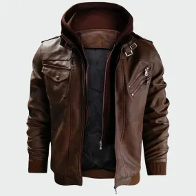 Men's Leather Jackets Autumn New Casual Motorcycle PU Jacket