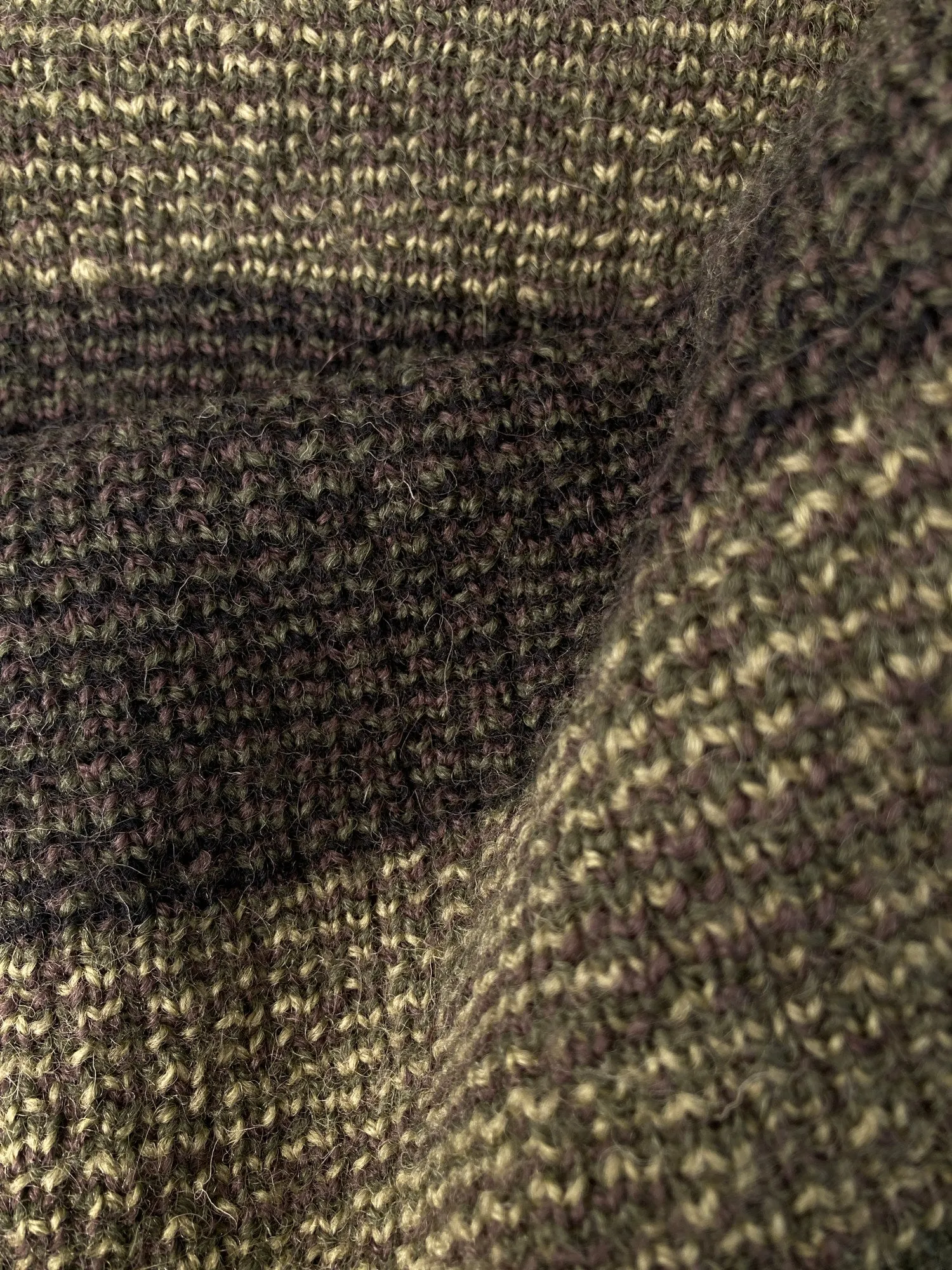 Peter Storm 1998 khaki camo W1 proofed wool rib waterproof army jumper - M