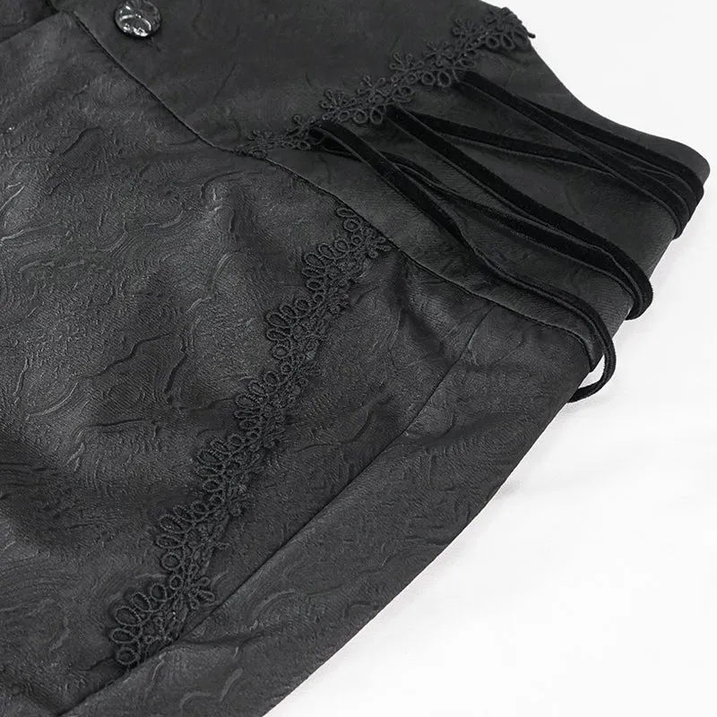 PT190 men high waist goth leather pants