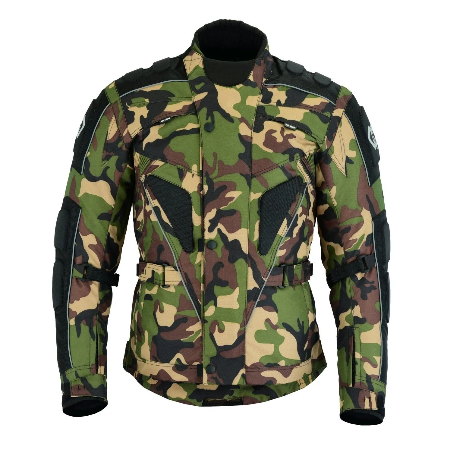 Raven Textile Motorcycle Armoured Jacket (Cordura Fabric Biker Advanced Black