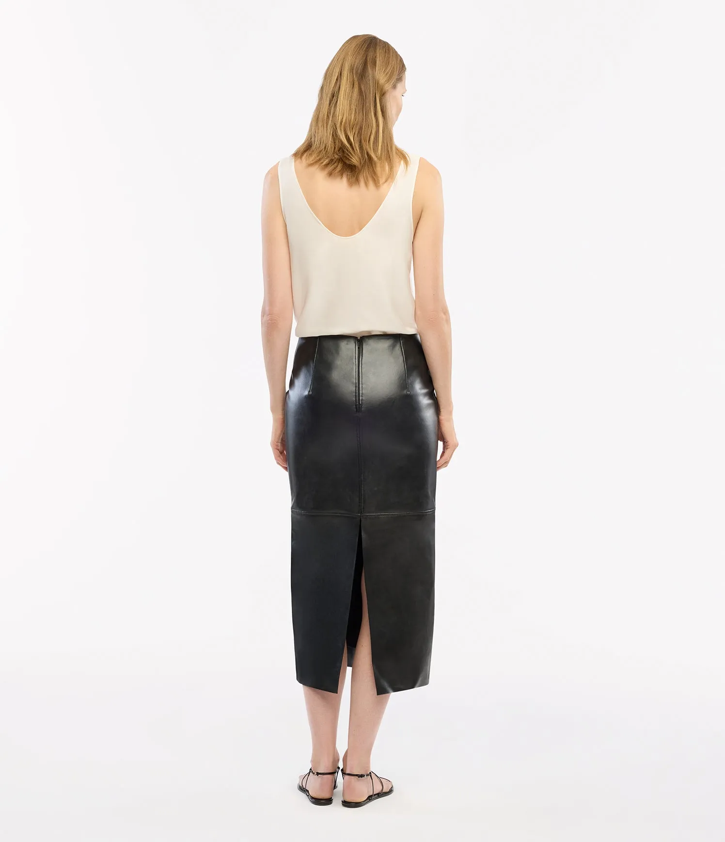 Seamed Pencil Skirt