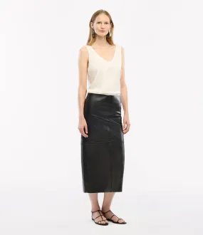 Seamed Pencil Skirt